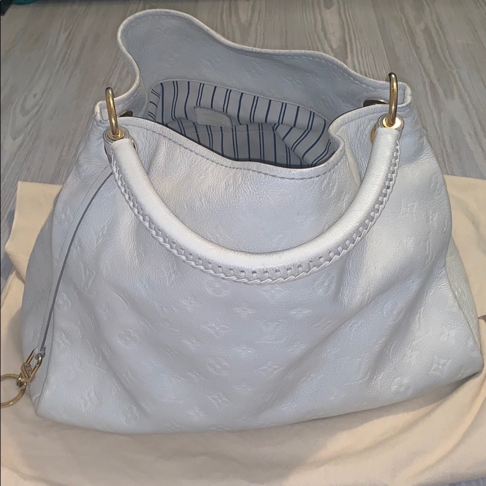 Large Artsy Emprente- Ivory Bag